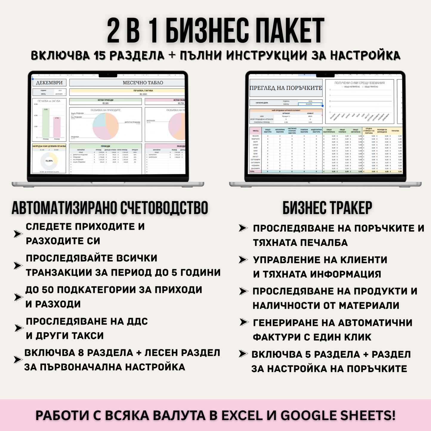 Тракер За Малки Бизнеси - Всичко в Едно | Еднократно Плащане